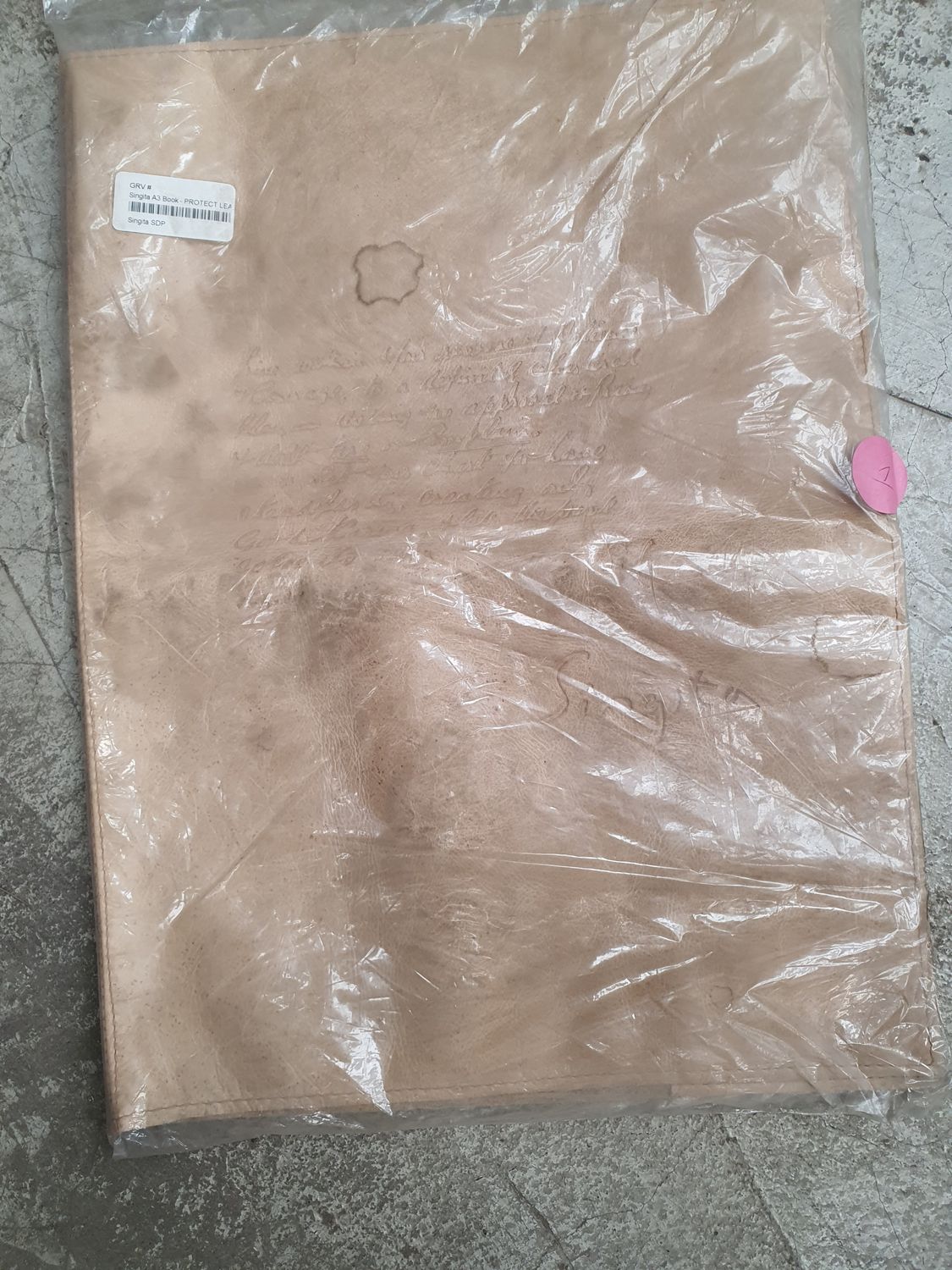 A3 Book cover / protector - Leather