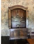 X BAILES (NOT FOR SALE ) -Antique cabinet with iron lattice . Size: 1500w x 600d x 2450HT