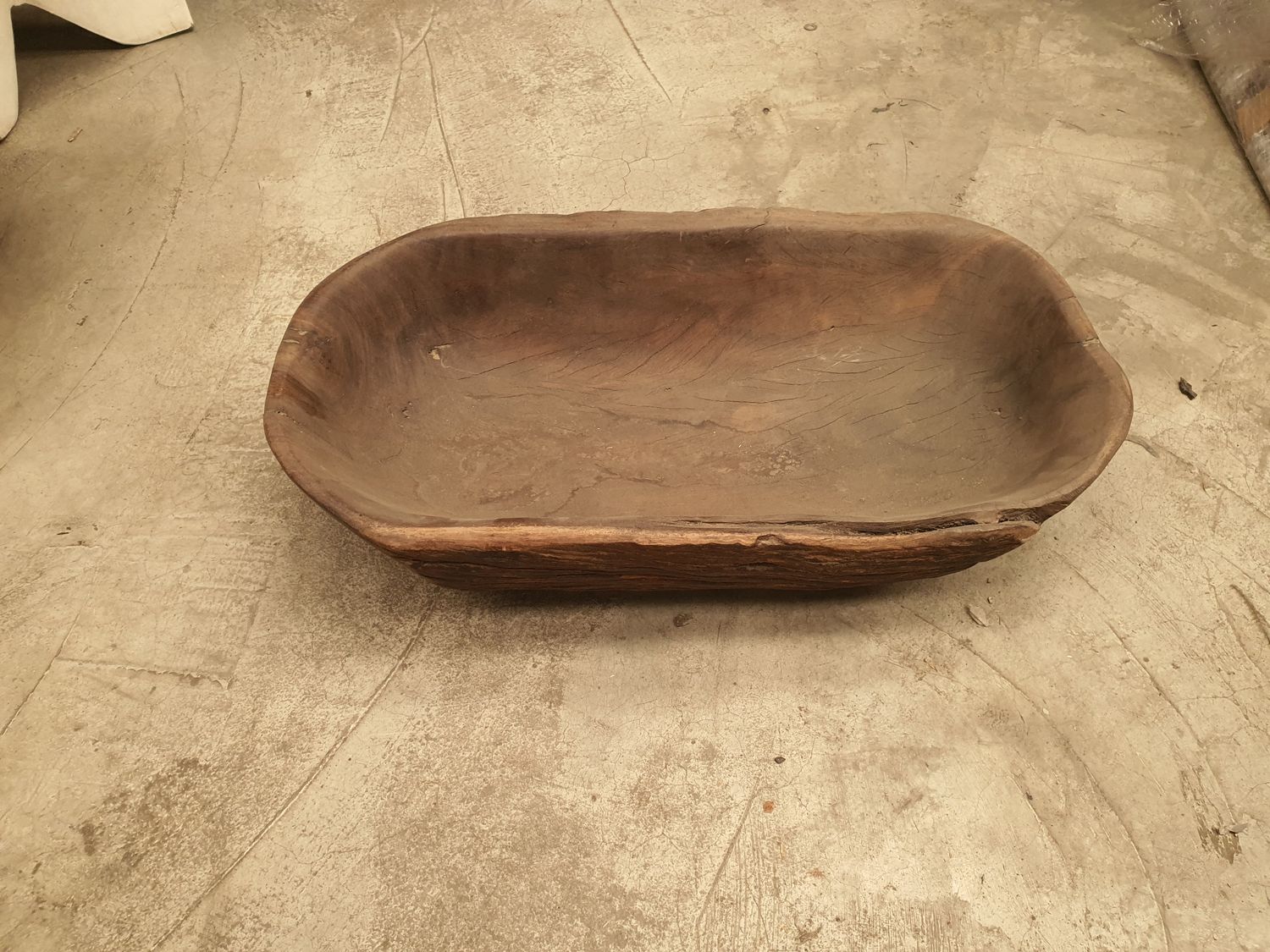 Wooden bowl - solid - 50cm x 20cm