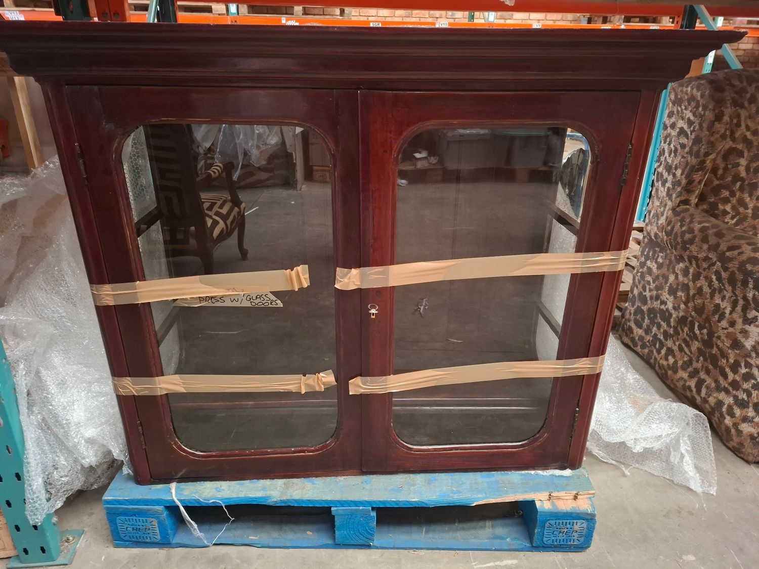 X- Not for sale - press with glass doors ( old Ebony Stock)