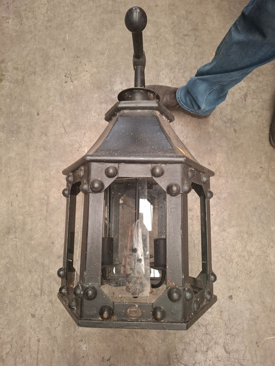 X - not for Sale - Lantern Large ( Old Ebony Stock)