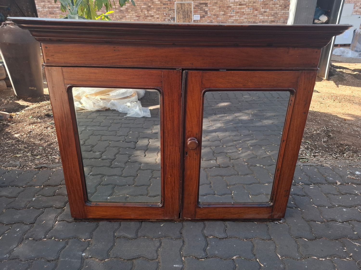 X - Not for sale- Cabinet - mirror door (old Ebony stock)