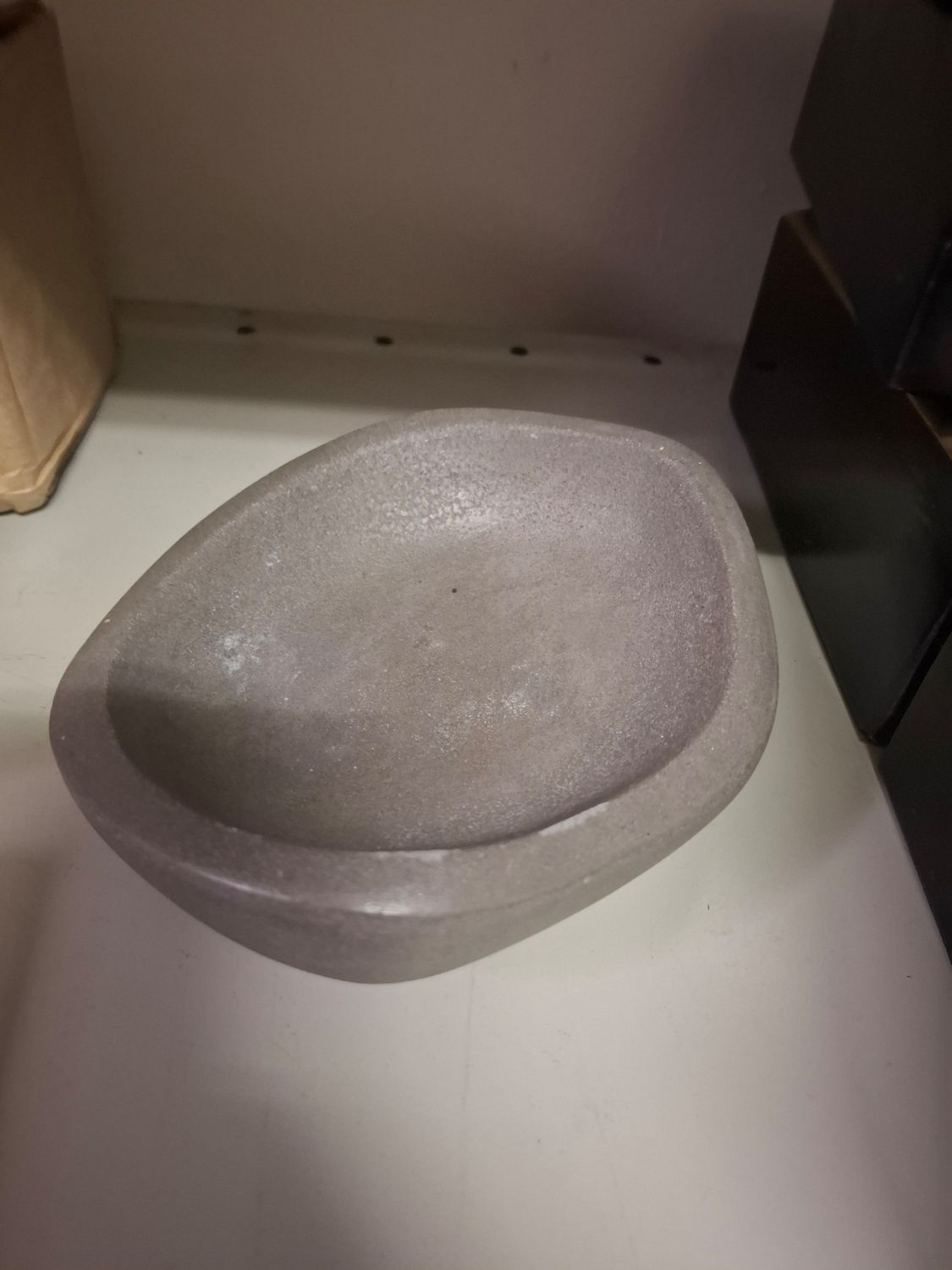 X - do not sell- Solid Concrete soap dish / Jewelry holder