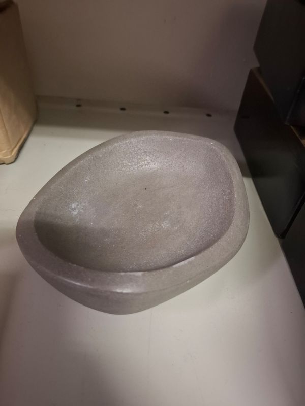 X - do not sell- Solid Concrete soap dish / Jewelry holder