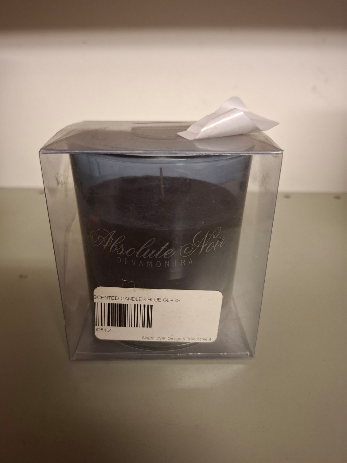 X - Not for sale - Absolute Noir - blue glass scented candle