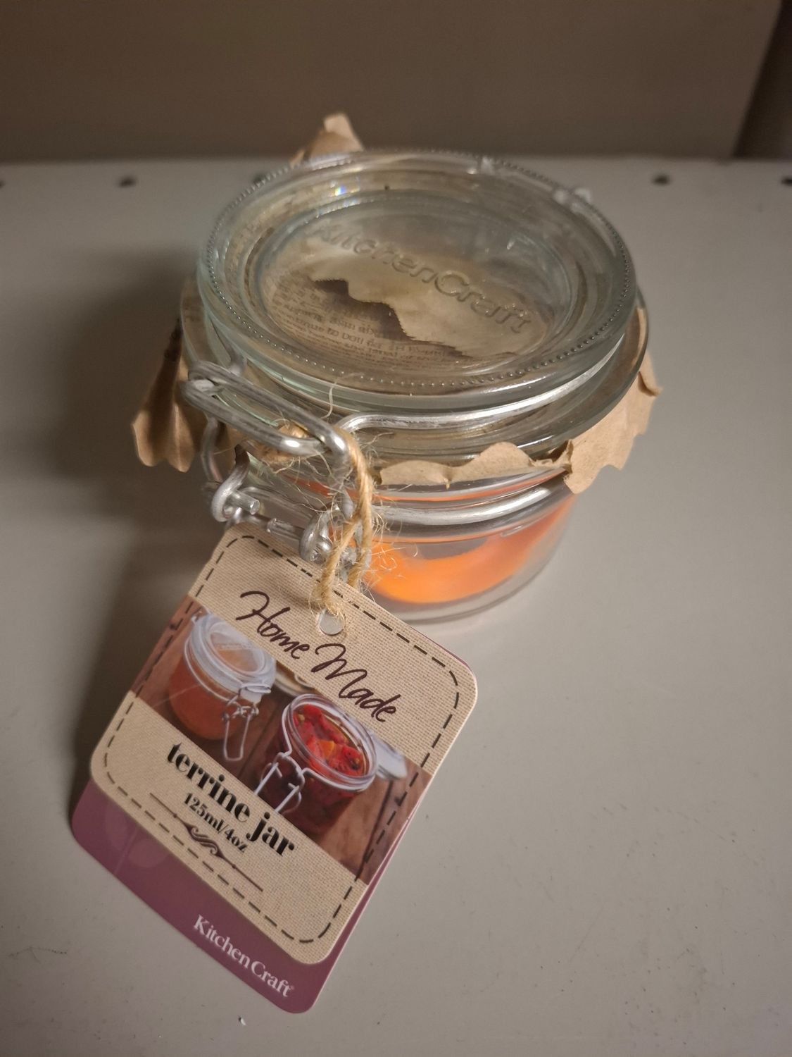X - Not.for sale - terrine home made jar - kitchen craft - 125ml