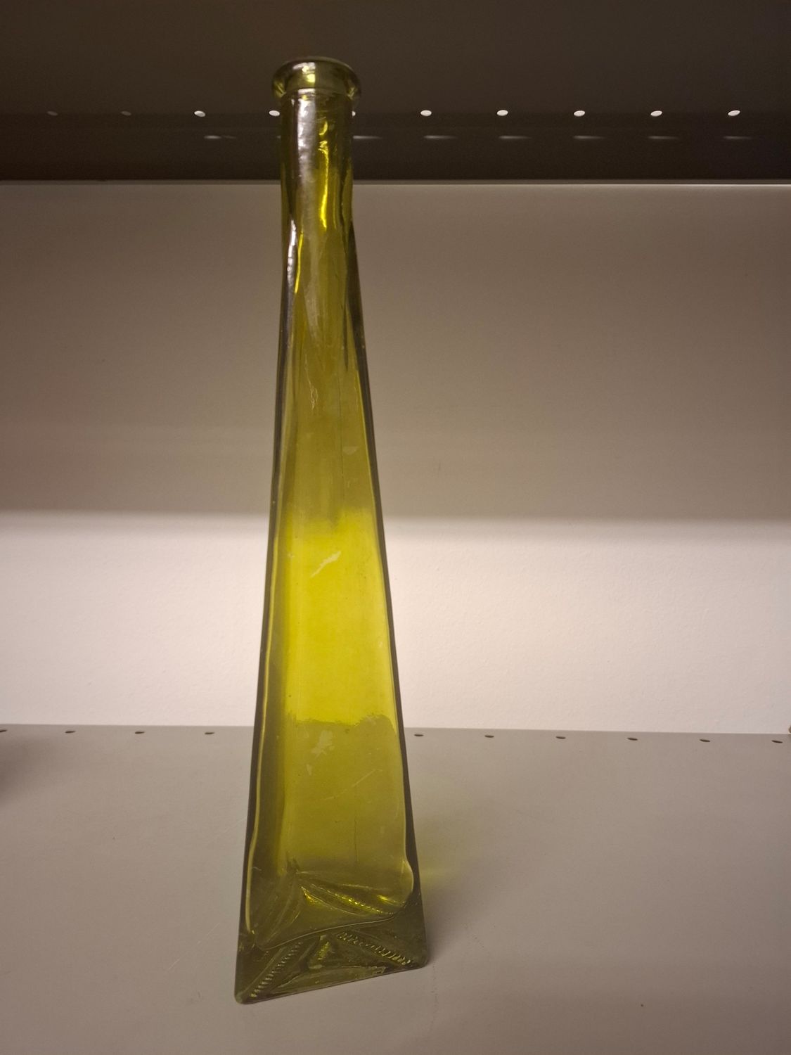 X - Not for sale - glass bottle - green