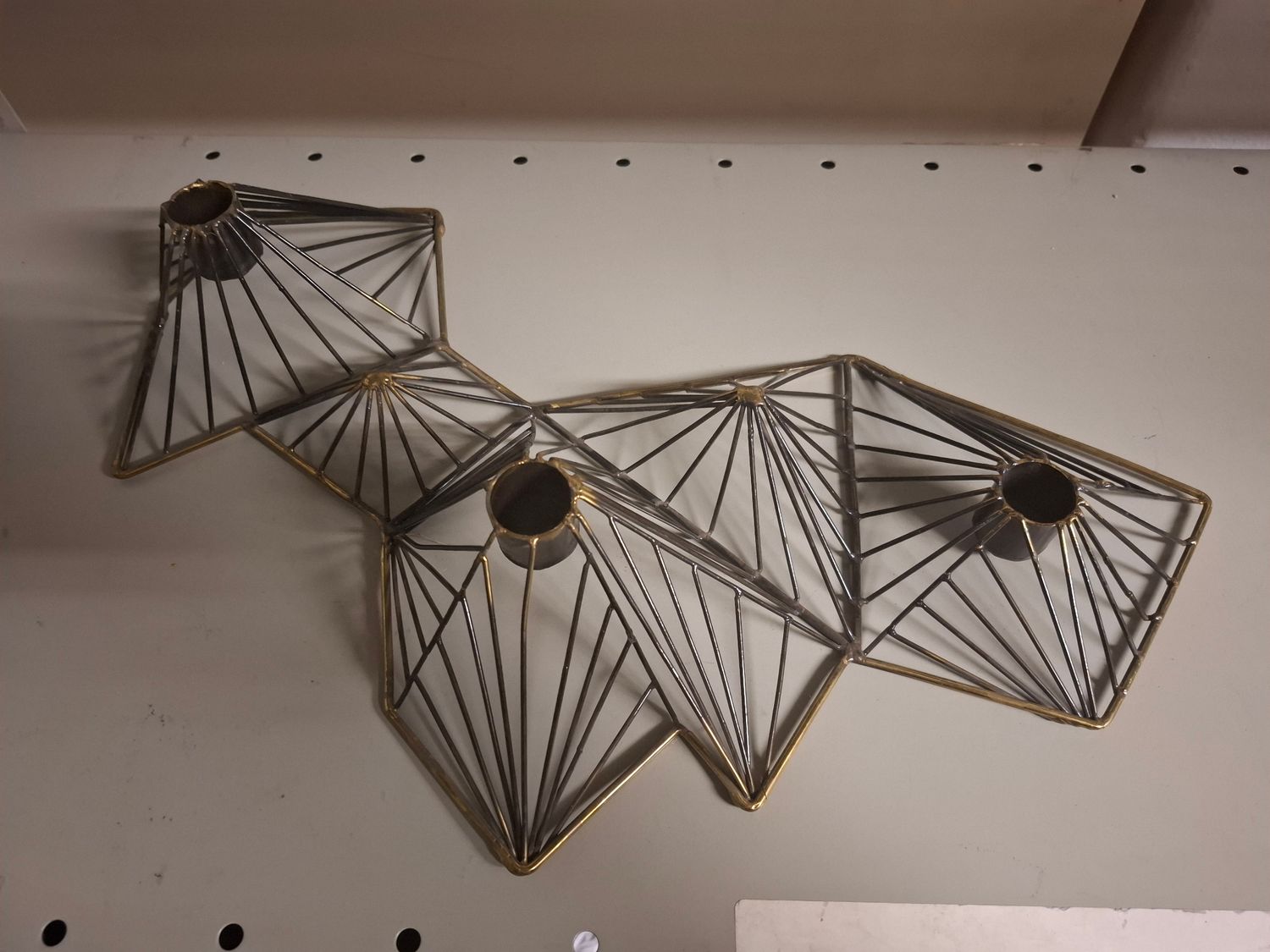 X - nor for sale - candelabra- gold steel
