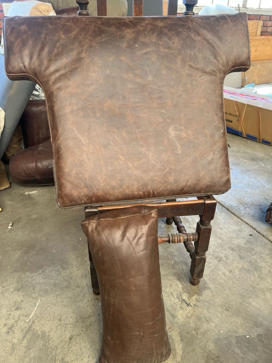 X Not For Sale Brown Couch/seat Cushions