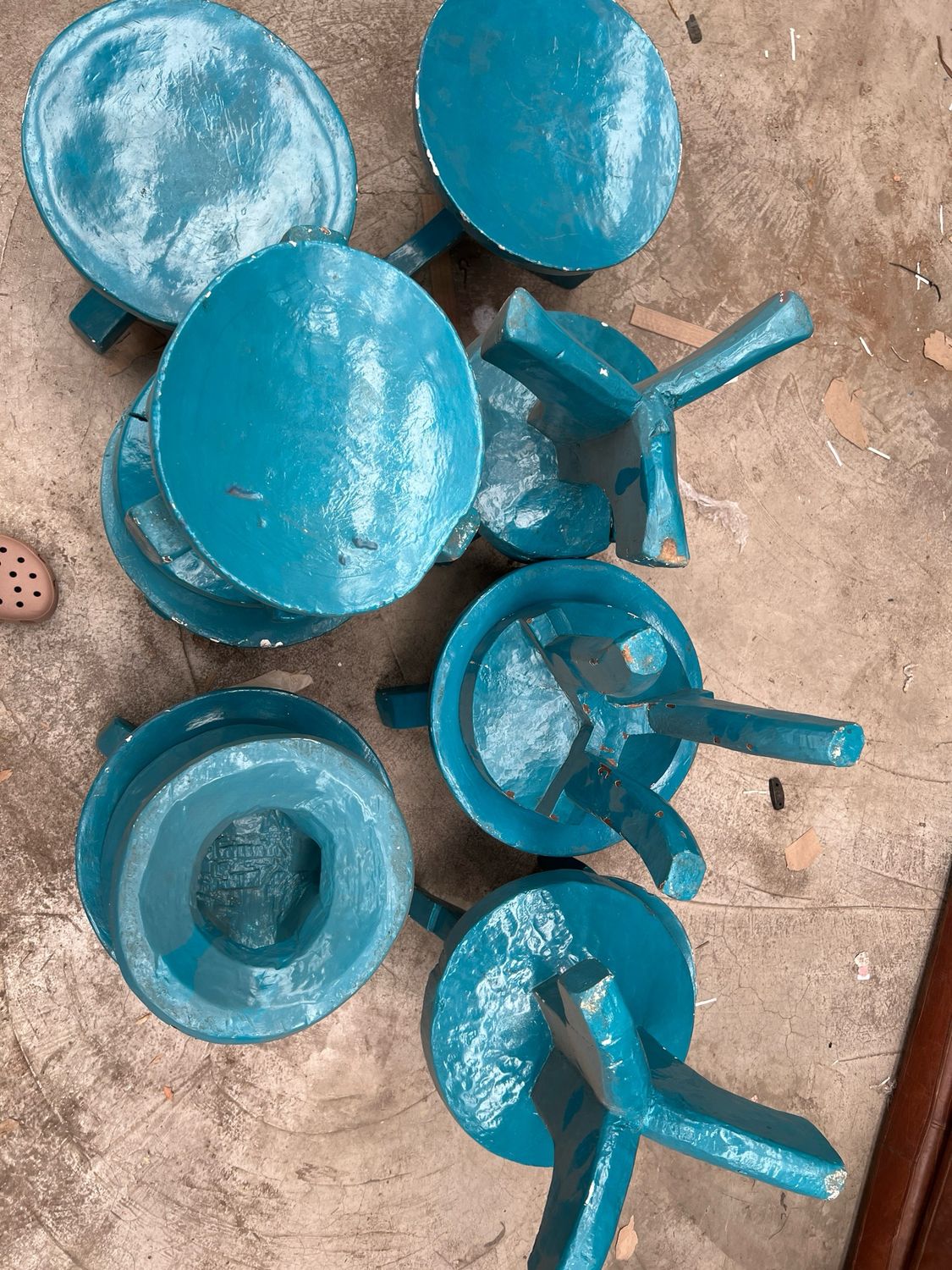 X Not For Sale 12x Blue Mini Stool