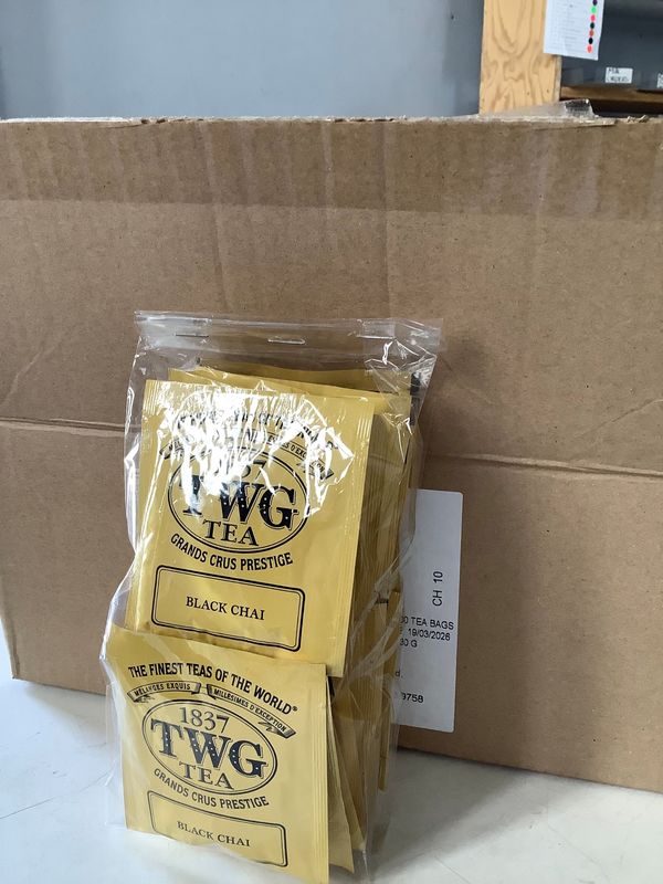 TWG Tea Black Chai - 20 tea bags per box