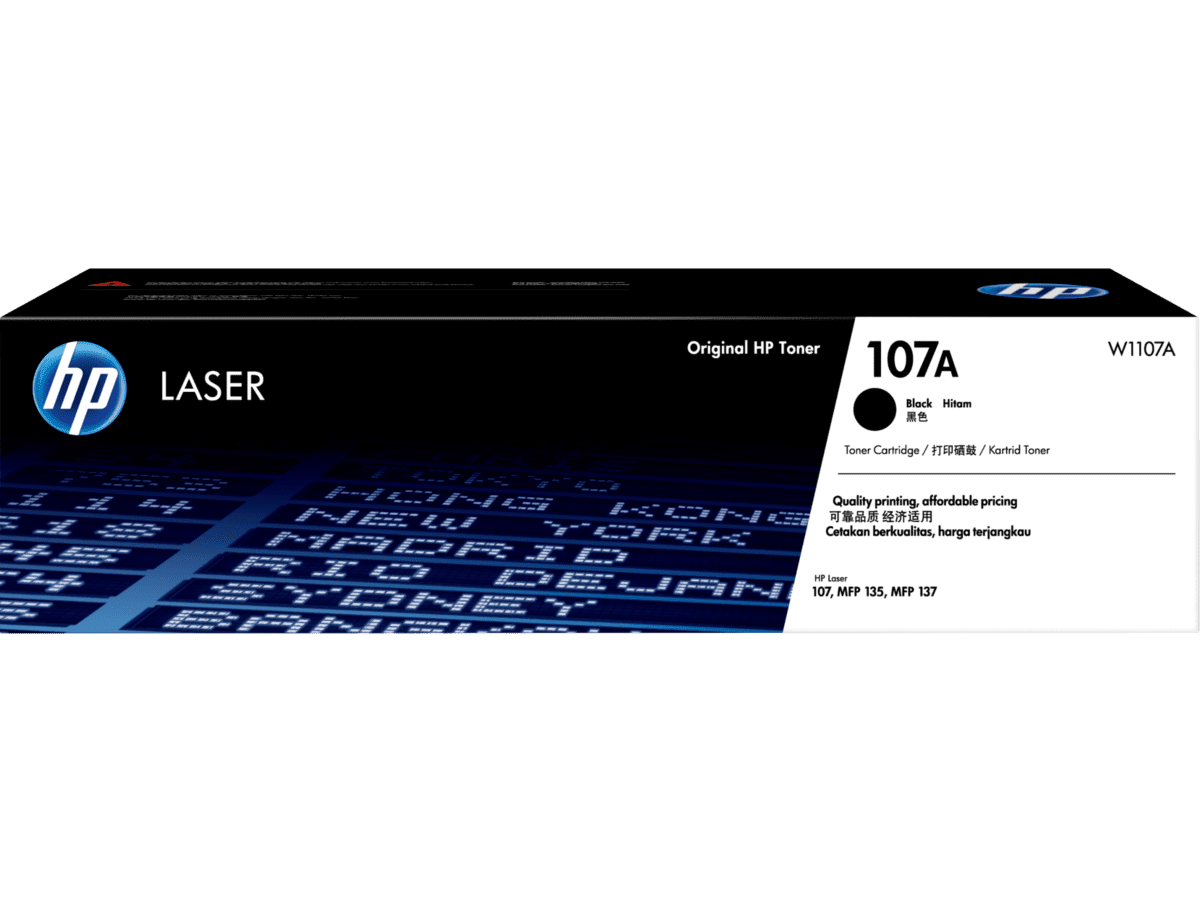 HP 107A (W1107A) Black Laserjet Print Cartridge
