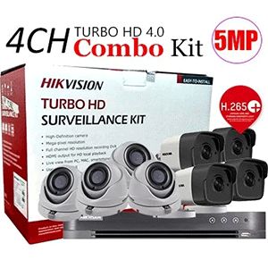 Hikvision TVI-4CH2D2B-5MP 4CH CCTV Kit Analog