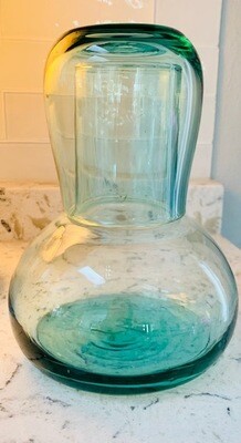Recycled Glass Bedside Water Carafe