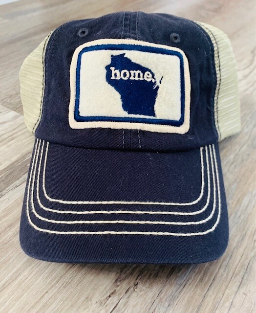 Wisconsin Home State Cap - Navy