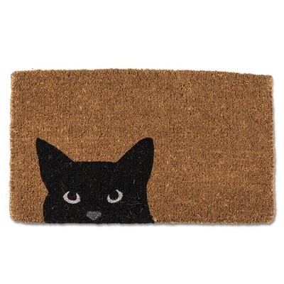 Peeking Cat Doormat