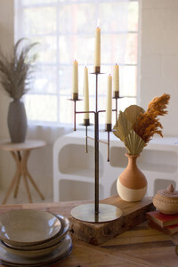 Brass Candelabra - 5 Taper Holder