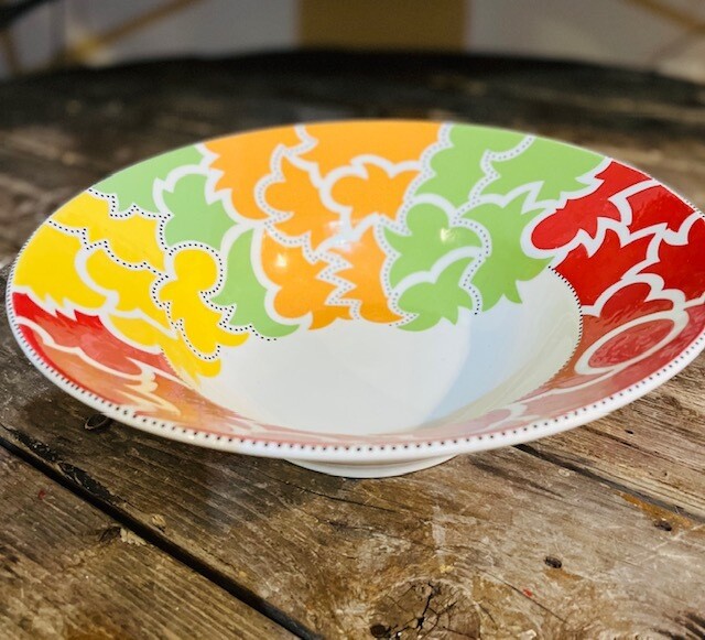 Freehand Painted Serving Bowl
