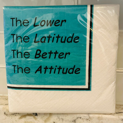 The Lower The Latitude Beverage Napkins The Lower The Latitude Beverage Napkins