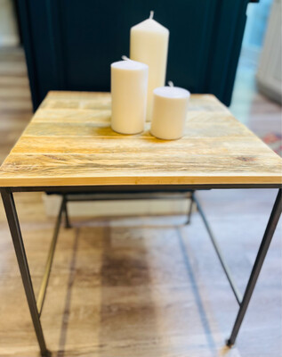 Recycled Wood And Iron Table