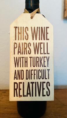 Primitives By Kathy Funny Wine Tag