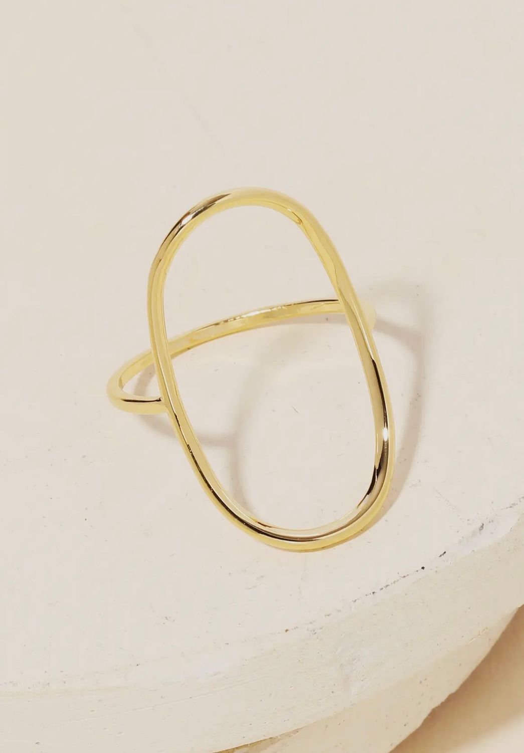 Gold Oval Ring