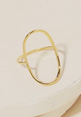 Gold Oval Ring