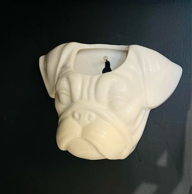 Doggie Head Planter Daschund Or Bulldog