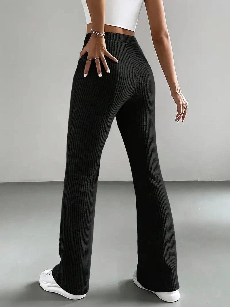 Ribbed Comfy Flared Pants