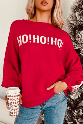 Ho Ho Ho Drop Shoulder Sweater
