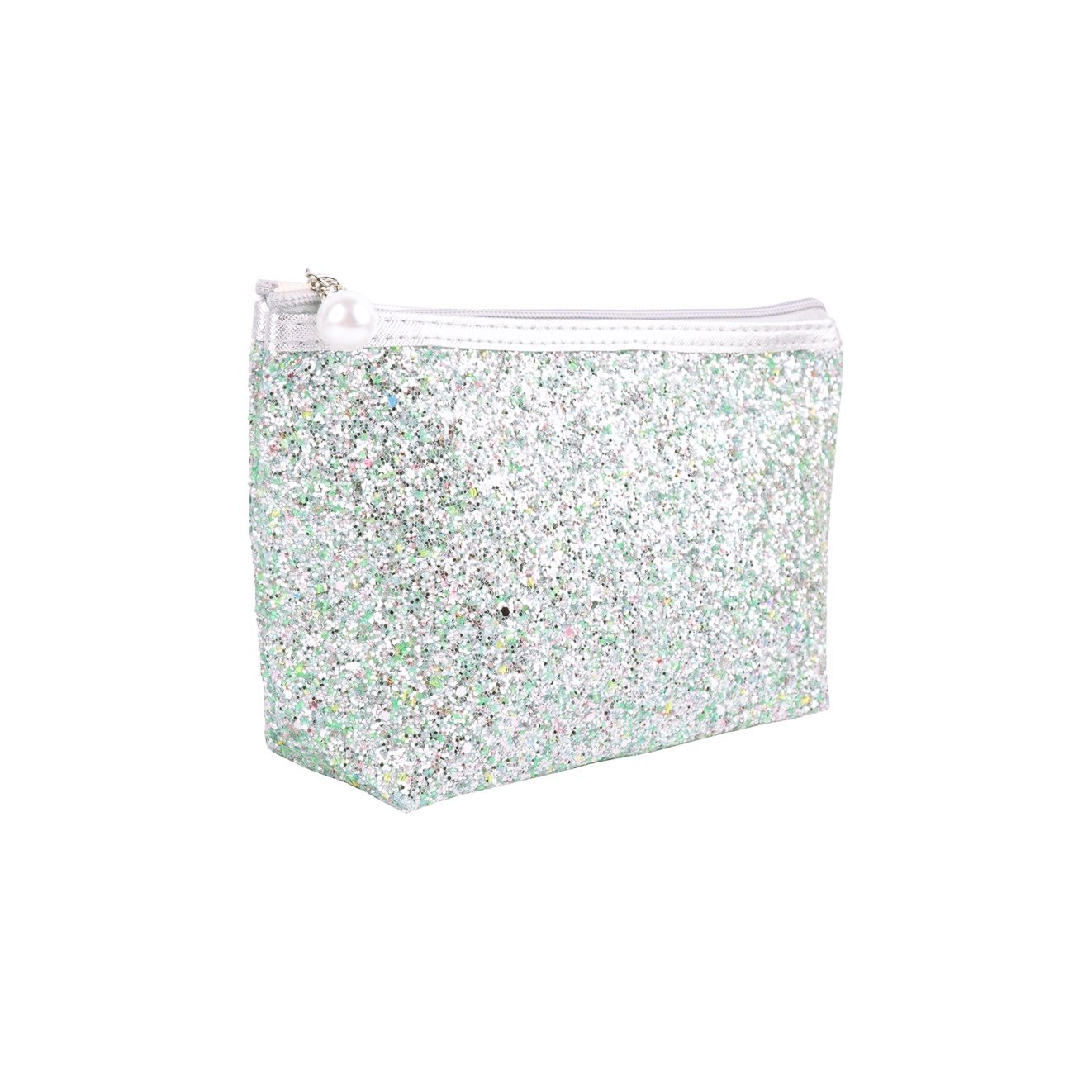 Green Glitter Cosmetic Pouch