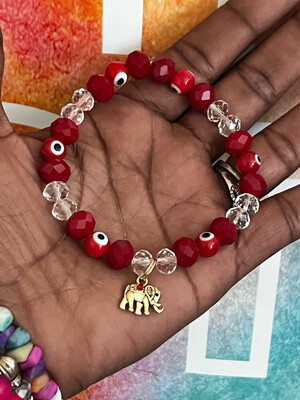 Crystal Red Evil Eye