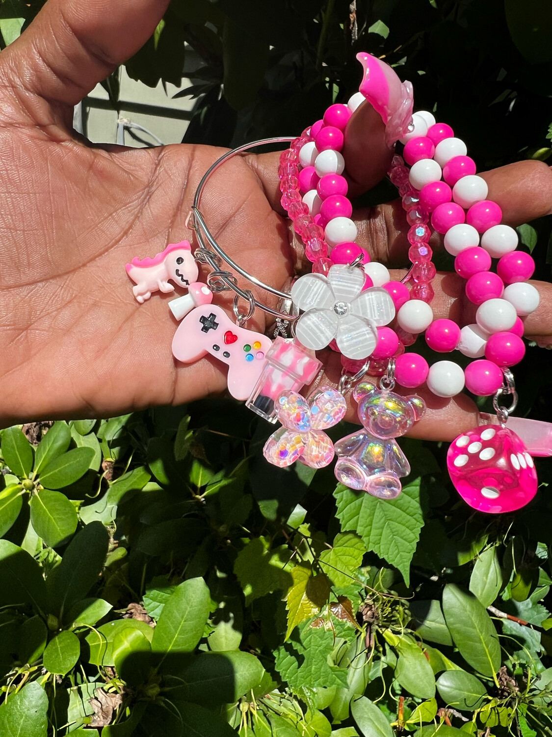 Pink &amp; White (4p) Set