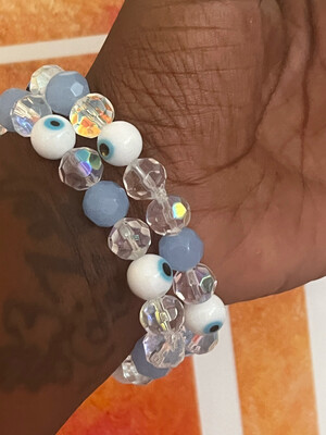 Crystal White Evil Eye