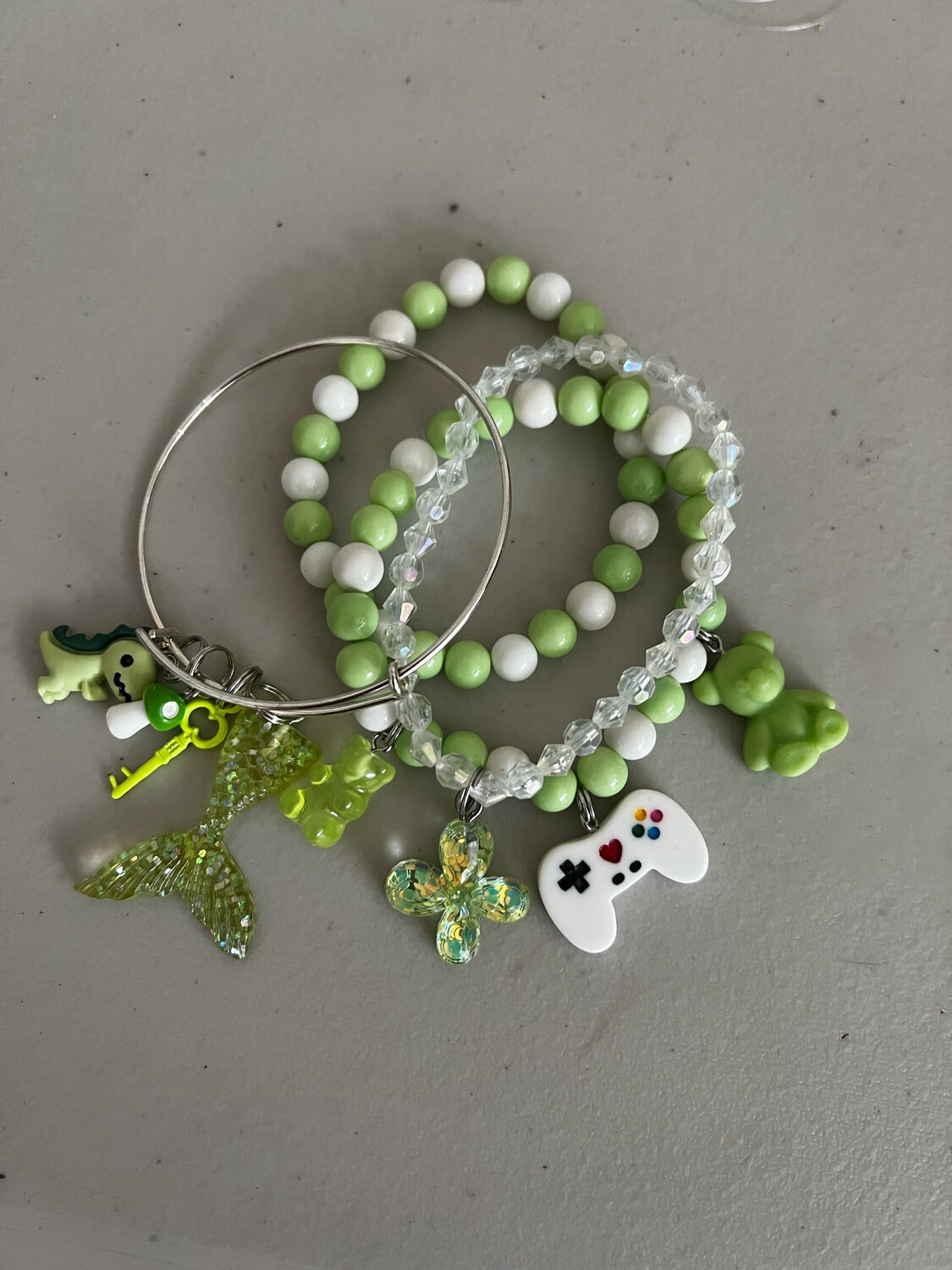 Green &amp; White Set(4p)