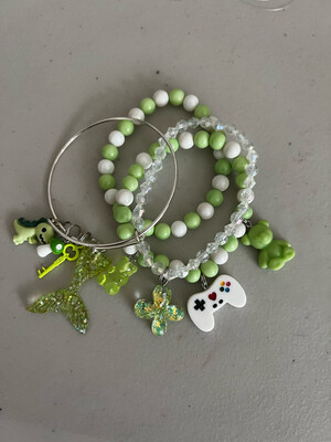 Green &amp; White Set(4p)