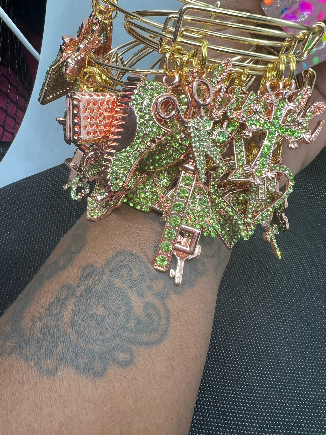 Green Bling Bangles(1p)