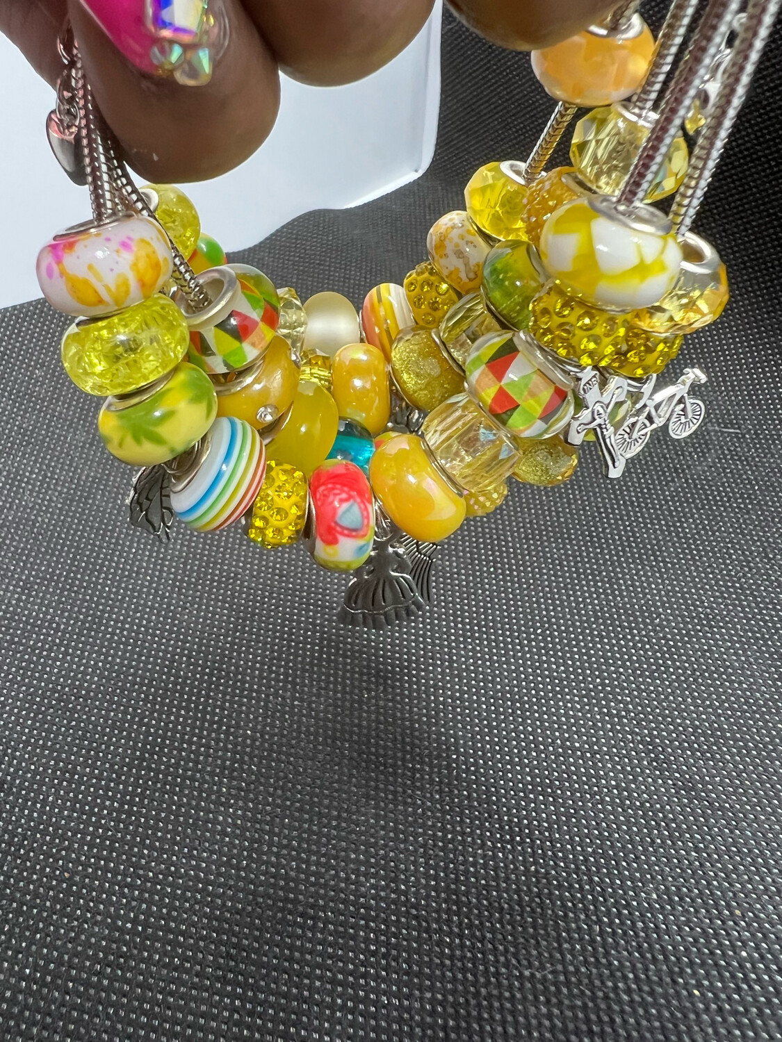 Yellow Charms Bracelets (1p)