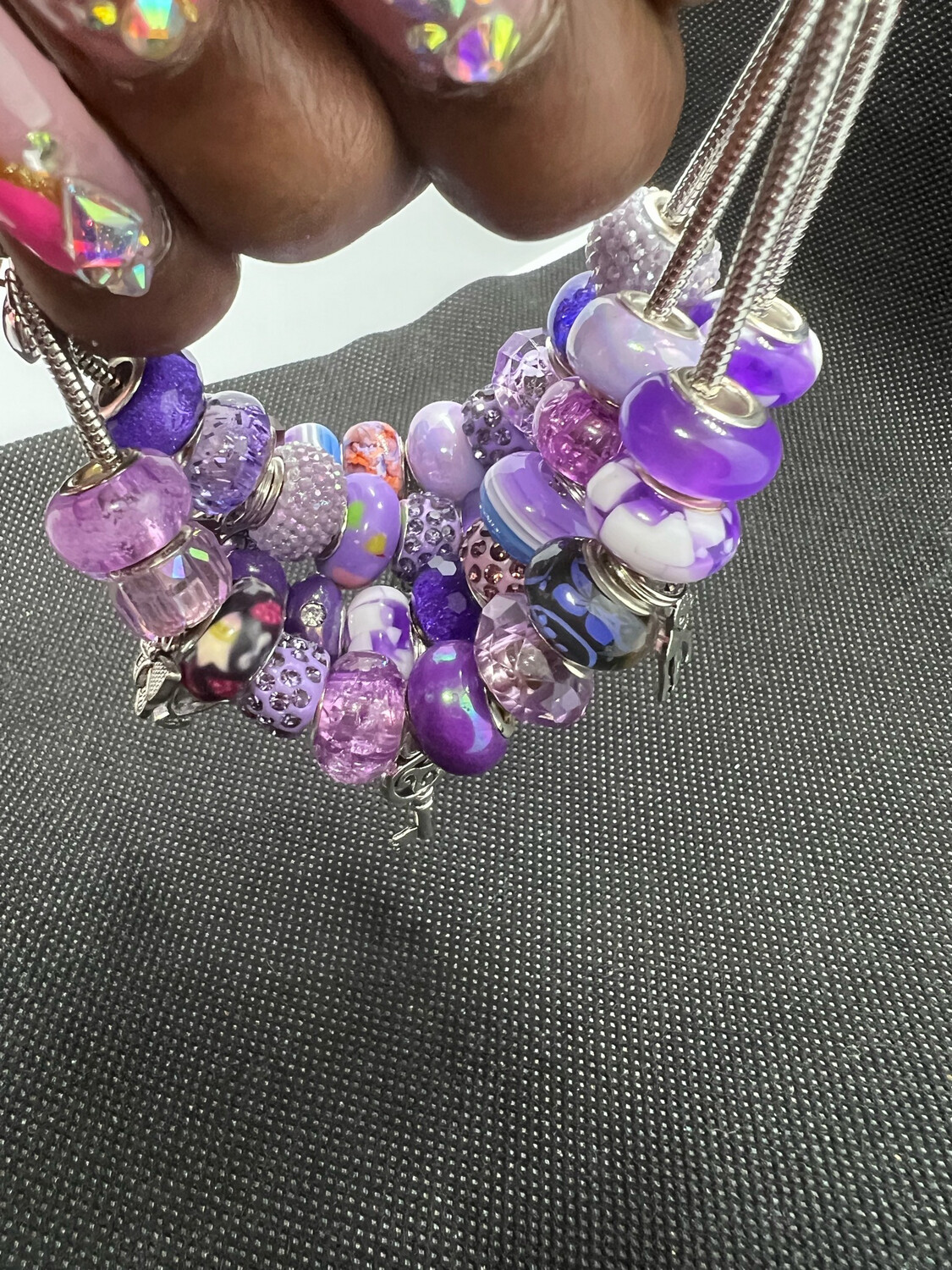 Purple Charms Bracelets (1p)