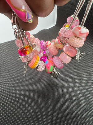 Light Pink Charms Bracelets