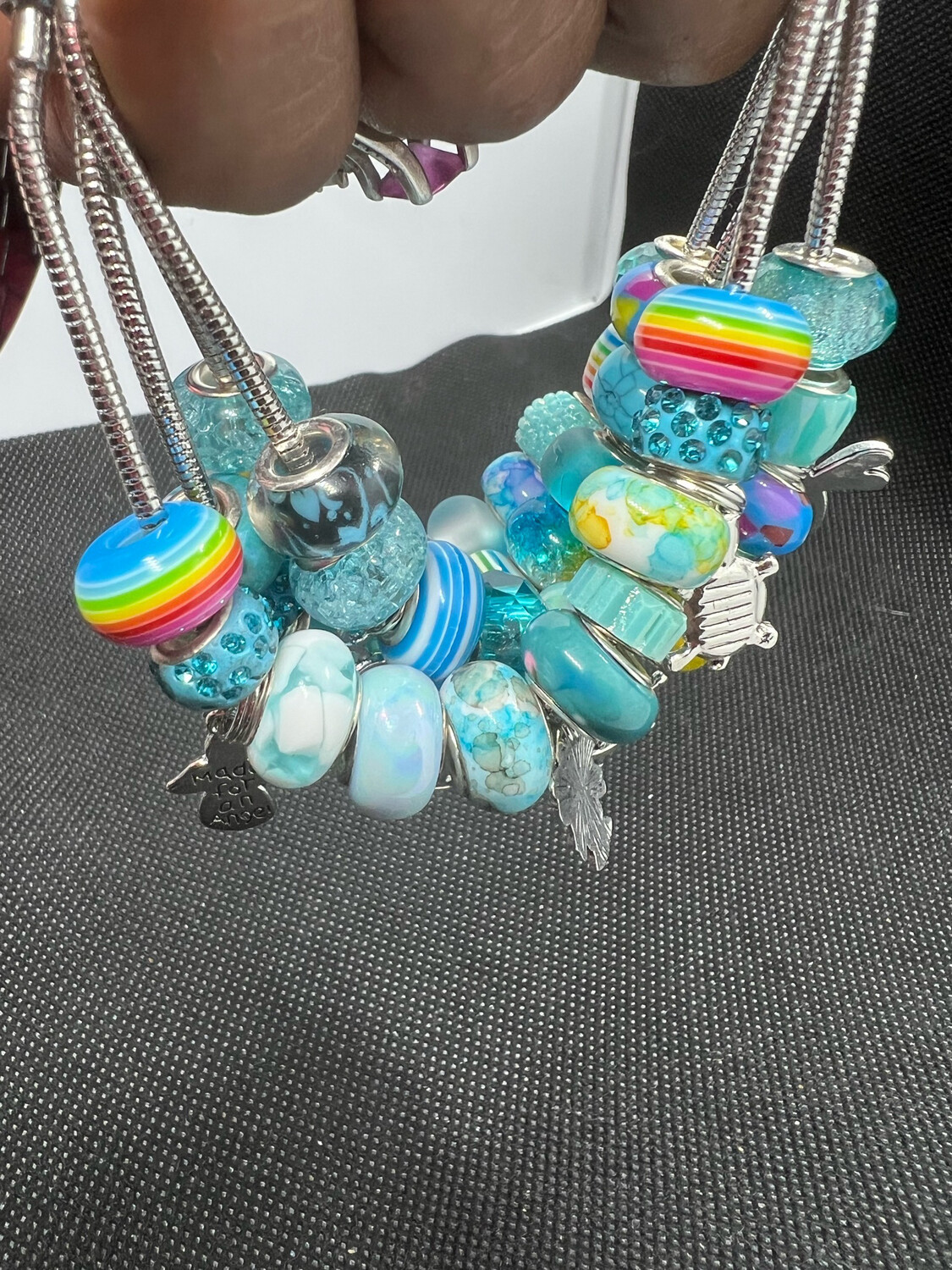 Baby Blue Charms Bracelets(1p)