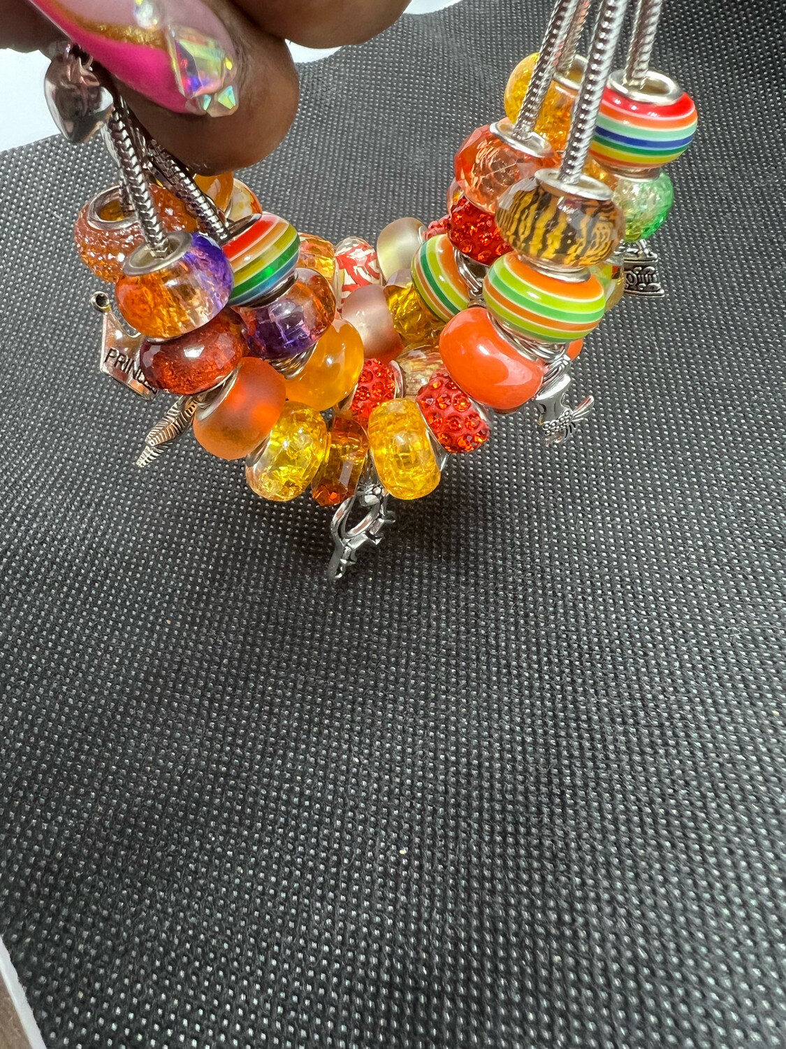 Orange Charms Bracelets (1p)