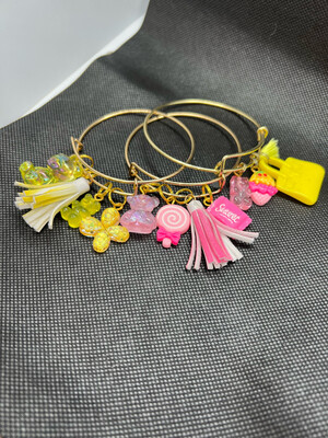 Gold Bangles Stacked 11