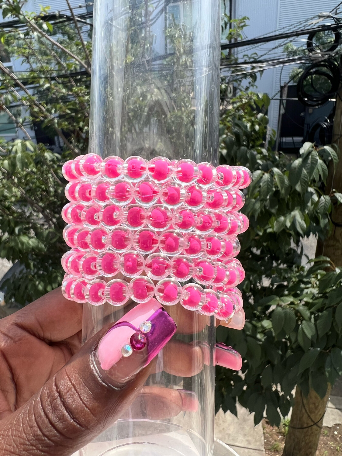 Pink Clear Bracelets (1p)