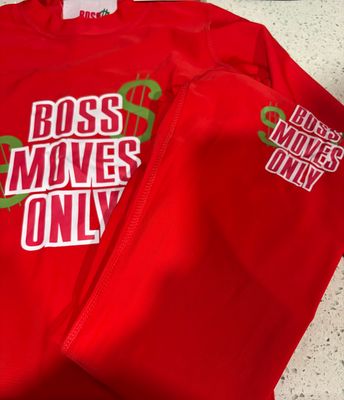 Red Boss Moves Only Lady Set
