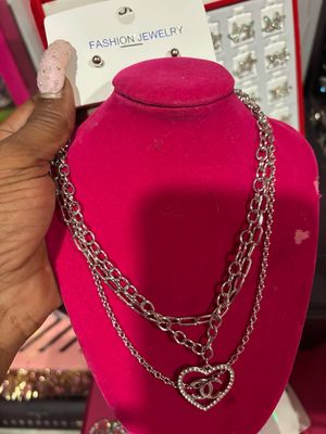 CC Silver Heart Chains