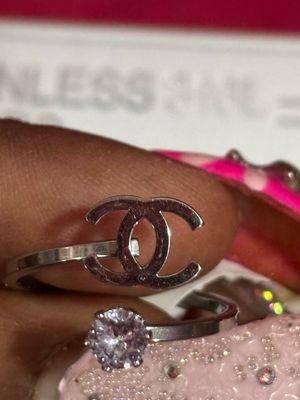 Silver Bling CC Ring