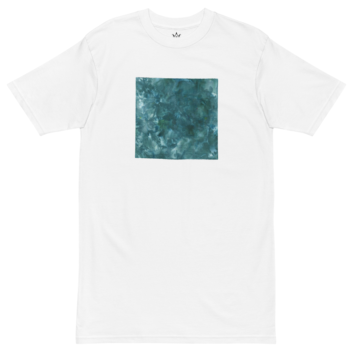 Rainbow Dye-It Graphic Tee, Size: S, Color: Kingfisher Blue