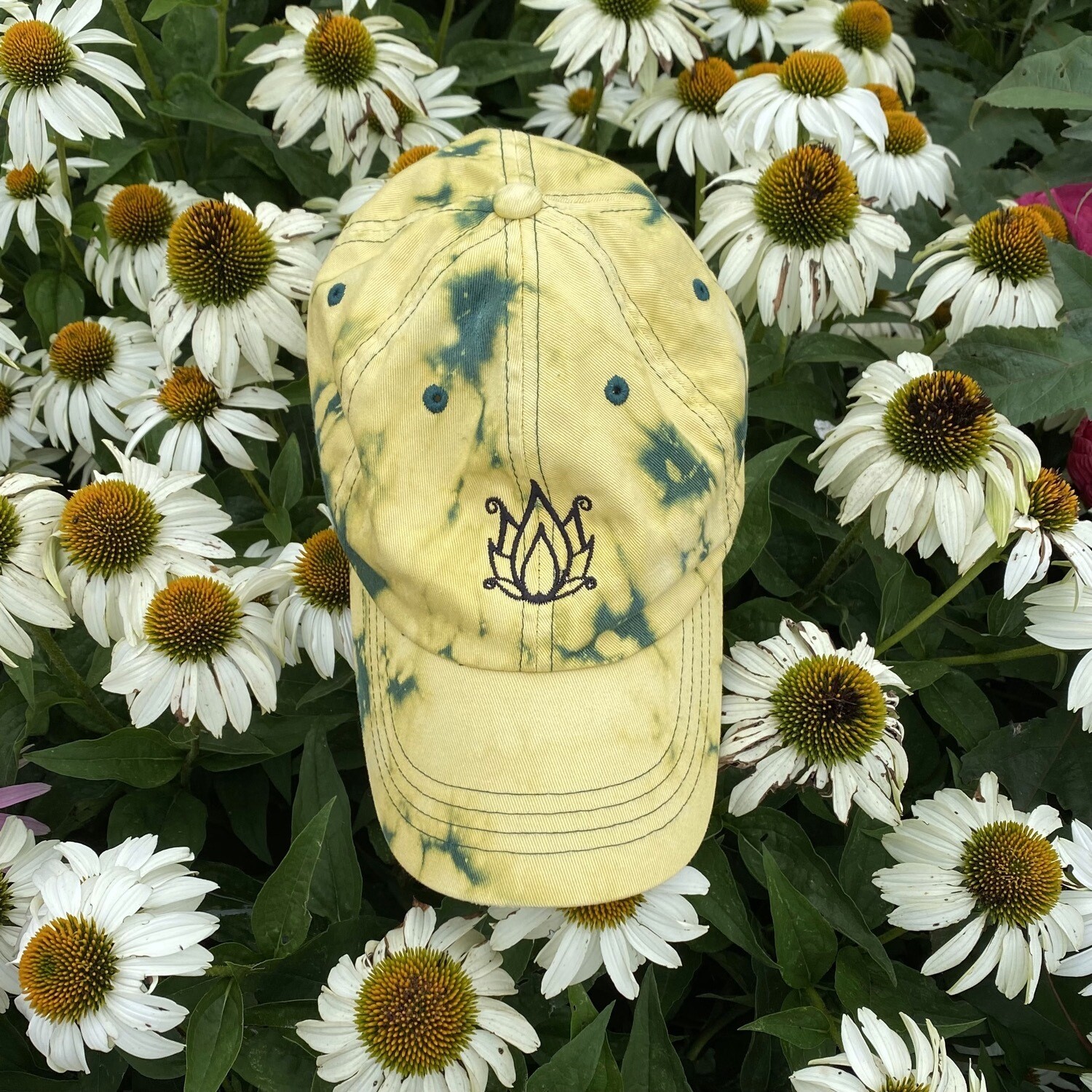 Bleached Grandiflora Dad Hat, Color: Bleached Spruce