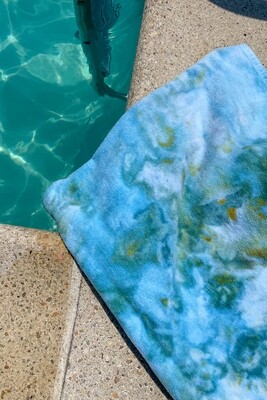Ice Dye Beach Towel